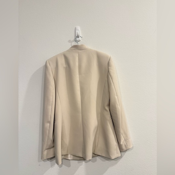 NWT Zara Cream Women's Suit Jacket - Picture 4 of 6